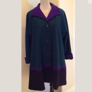 PROJECTIONS Rare 70’s Color Blocked Coat 16/18 USA